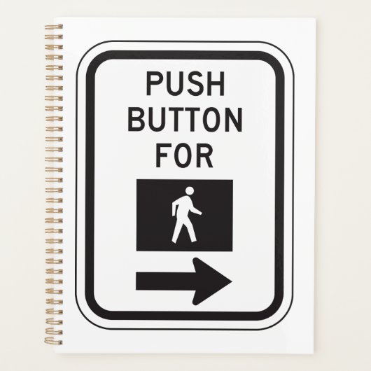 Druckknopf für Fußgängerüberquerung Planer (Vorderseite)