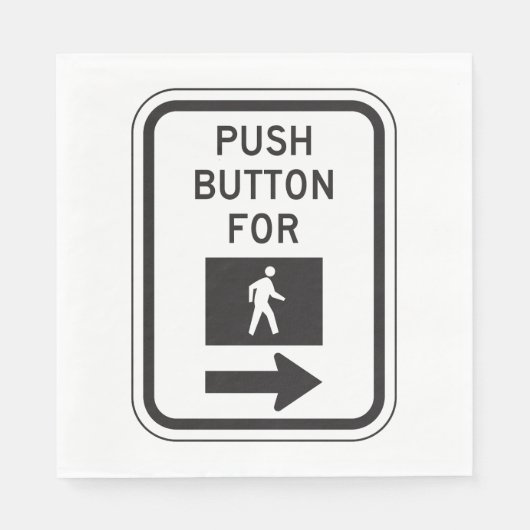 Druckknopf für Fußgängerüberquerung Serviette (Vorderseite)
