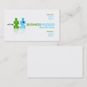 Druckknopf, GESCHÄFT, PUZZLESPIELE, lösend, Visitenkarte (Vorne/Hinten)