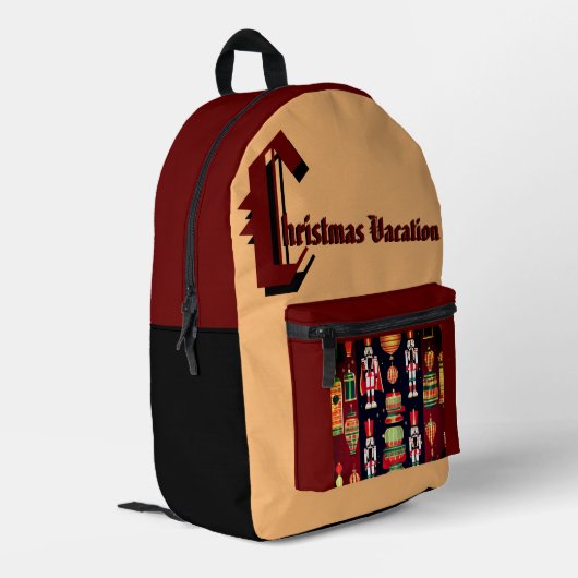 Druckknopfbeutel Bedruckter Rucksack (Rückseitige Ecke links)