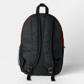 Druckknopfbeutel Bedruckter Rucksack (Rückseite)