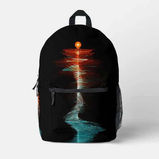 Druckknopfbeutel Bedruckter Rucksack (Vorderseite)