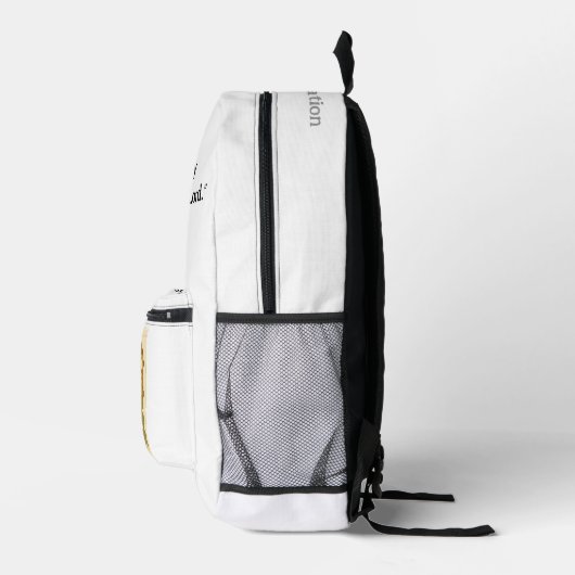 Druckknopfbeutel Bedruckter Rucksack (Rechts)