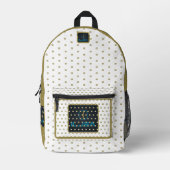 Druckknopfbeutel Bedruckter Rucksack (Vorderseite)