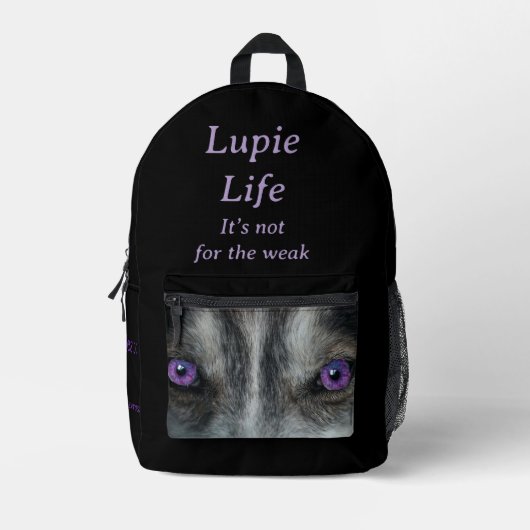 Druckknopfbeutel Bedruckter Rucksack (Vorderseite)