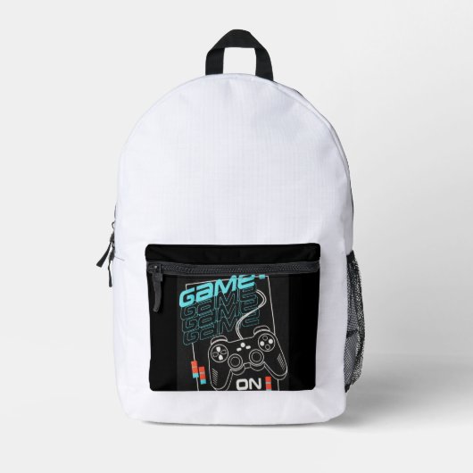 Druckknopfbeutel Bedruckter Rucksack (Vorderseite)