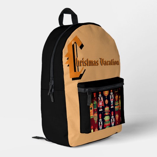 Druckknopfbeutel Bedruckter Rucksack (Rückseitige Ecke links)