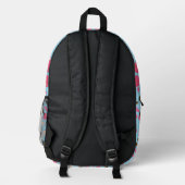 Druckknopfbeutel Bedruckter Rucksack (Rückseite)