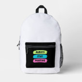 Druckknopfbeutel Bedruckter Rucksack (Vorderseite)