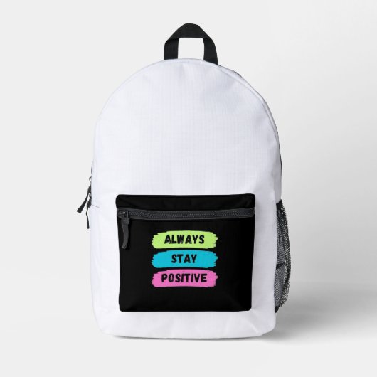 Druckknopfbeutel Bedruckter Rucksack (Vorderseite)