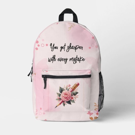 Druckknopfbeutel Bedruckter Rucksack (Vorderseite)