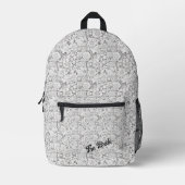 Druckknopfbeutel Bedruckter Rucksack (Vorderseite)