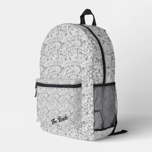 Druckknopfbeutel Bedruckter Rucksack (Rückseitige Ecke Rechts)