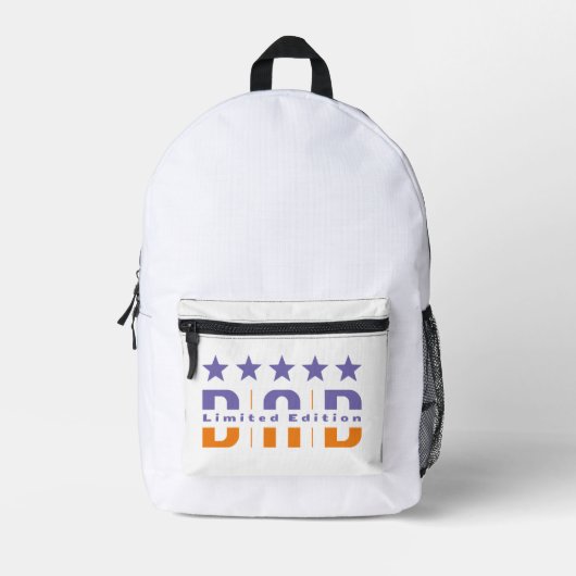 Druckknopfbeutel Bedruckter Rucksack (Vorderseite)