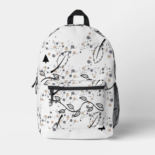 Druckknopfbeutel Bedruckter Rucksack (Vorderseite)