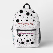 Druckknopfbeutel Bedruckter Rucksack (Vorderseite)