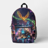 Druckknopfbeutel Bedruckter Rucksack (Vorderseite)