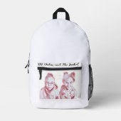 Druckknopfbeutel Bedruckter Rucksack (Vorderseite)