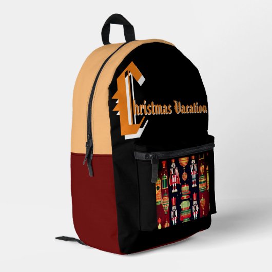 Druckknopfbeutel Bedruckter Rucksack (Rückseitige Ecke links)