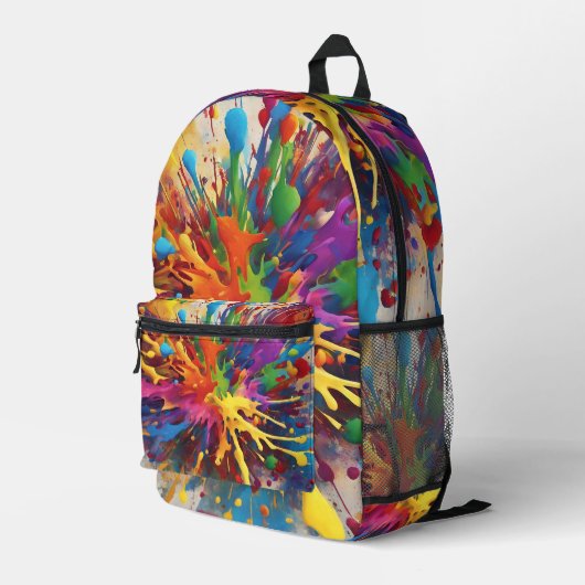 Druckknopfbeutel Bedruckter Rucksack (Rückseitige Ecke Rechts)