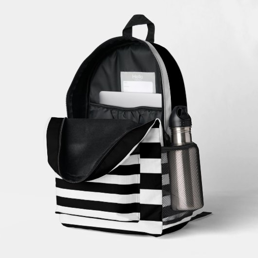 Druckknopfbeutel Bedruckter Rucksack (Rückseitige Ecke links (Offen) )