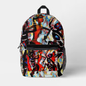 Druckknopfbeutel Bedruckter Rucksack (Vorderseite)