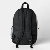 Druckknopfbeutel Bedruckter Rucksack (Rückseite)