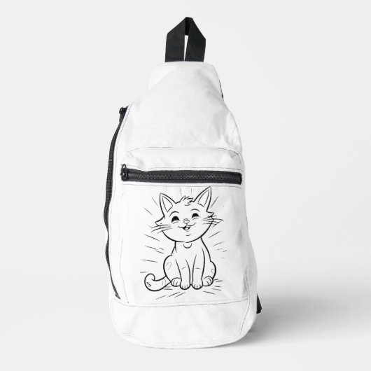 Druckknopfbeutel Crossbody Bag (Vorderseite)
