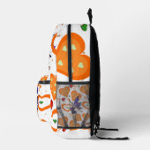 Druckknopfbeutel mit blühenden Orangenröhrchen Bedruckter Rucksack (Rechts)