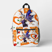 Druckknopfbeutel mit blühenden Orangenröhrchen Bedruckter Rucksack (Vorderseite)