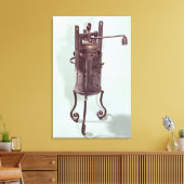 Druckkochtopf erfunden von Denis Papin 1679 Leinwanddruck (Insitu (Wohnzimmer))