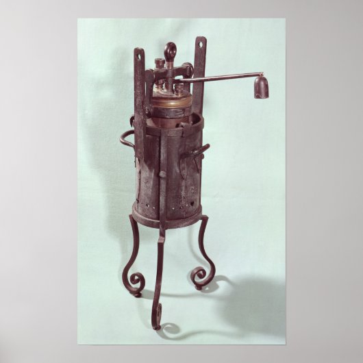 Druckkochtopf erfunden von Denis Papin 1679 Poster (Vorne)