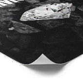 Druckkreationen Diamanten - Motivierend Poster (Ecke)