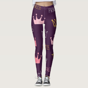 Druckkronen: Aquarellfarben Glitzer Muster. Leggings