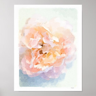 Druckkunst des Pink Peony Poster