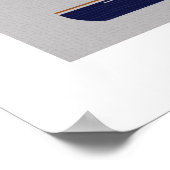 Druckkunst für Segelboote Poster (Ecke)