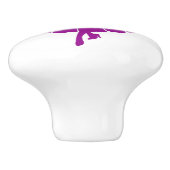 Drucklastknopf Keramikknauf (Seitenansicht)