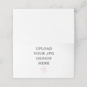 Druckleere Platzkarten (Außenseite Aufgefaltet)