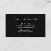 Drucklogo für Glitzer Visitenkarte (Rückseite)