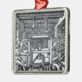 Druckmaschine Ornament Aus Metall (Links)