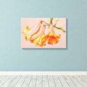 Druckmedium "Lilies", feine botanische Leinwand (Insitu (Holzboden))