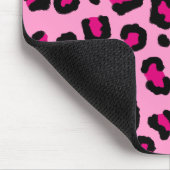 Druckmonogramm für die Druckfarben (Hot Pink Leopa Mousepad (Ecke)