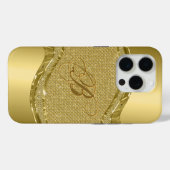 Druckmuster aus Gold und Metallic und Diamanten Case-Mate iPhone Hülle (Rückseite (Horizontal))