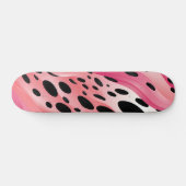Druckmuster aus rosa Leopard Skateboard (Horizontal)