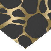 Druckmuster aus schwarzem und goldenem Leopard Kurzer Tischläufer (Ecke)