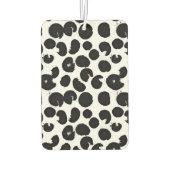 Druckmuster aus schwarzem und weißem Leopard Autolufterfrischer (Rückseite)