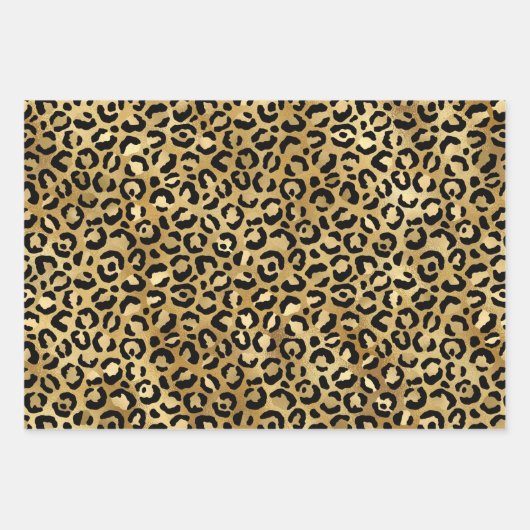 Druckmuster aus Wild & Exotic Leopard Geschenkpapier Set (Vorderseite 2)