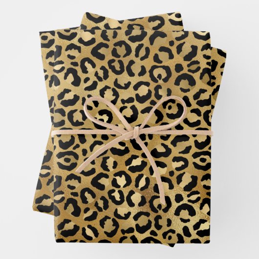 Druckmuster aus Wild & Exotic Leopard Geschenkpapier Set (Beispiel)