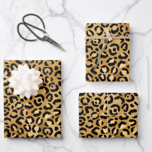 Druckmuster aus Wild & Exotic Leopard Geschenkpapier Set