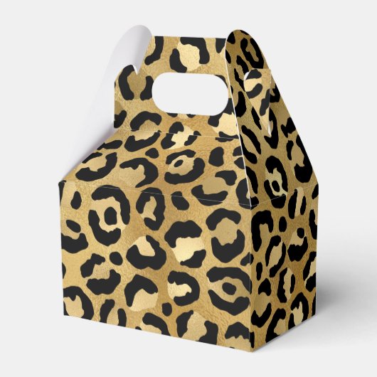 Druckmuster aus Wild & Exotic Leopard Geschenkschachtel (Rückseite)